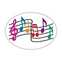 Ashley Productions Magnetic Whiteboard Eraser, Music Notes, Pack of 6~#|#~sp184523026_sc7