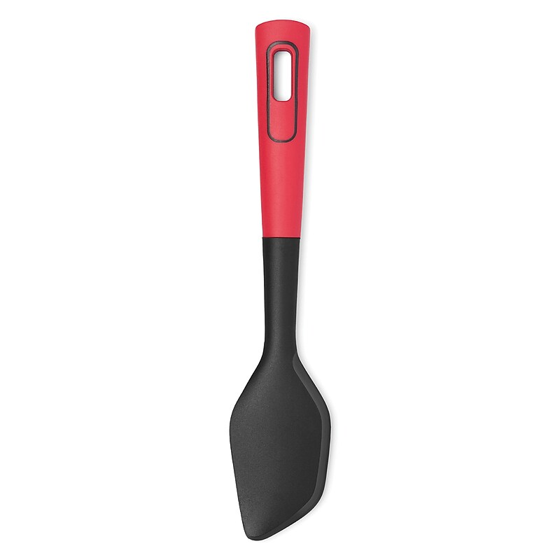 Starfrit Angled Spatula, Silicone, Black/Red (092814-006-0000) image 1