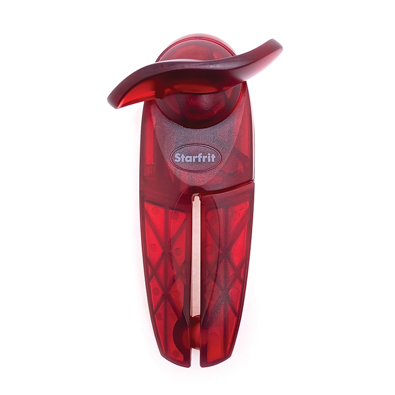 Starfrit Stainless Steel Little Beaver Can Opener, Red (093344-012-0000) image 1