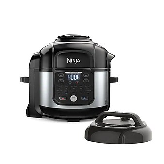 Ninja Foodi 6.5-qt. 11-in-1 Pro Pressure Cooker + Air Fryer, Silver, Black (FD302)