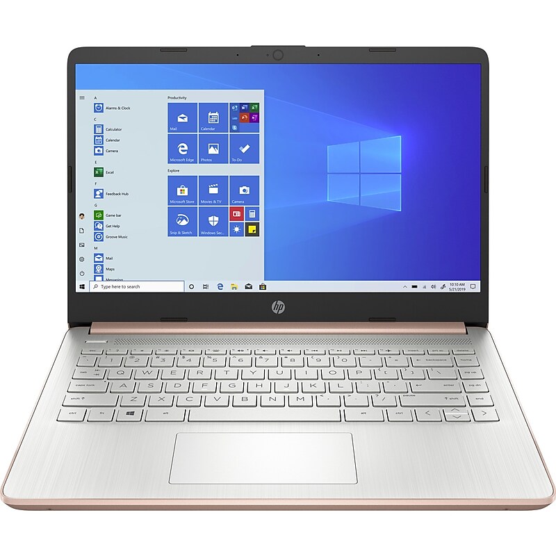 HP 14-dq0030nr 47X77UA 14" Notebook Laptop, Intel Celeron N4020, 4GB Memory, 64GB Flash Memory, Windows 10 Home image 1