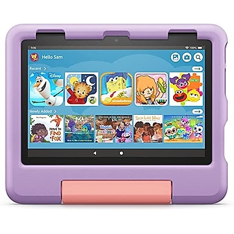 Amazon Fire HD 8 Kids, 12th Generation, 8” Tablet with Kid-Proof Case, WiFi, 32 GB, Fire OS, Purple (B09BG4YKV4)