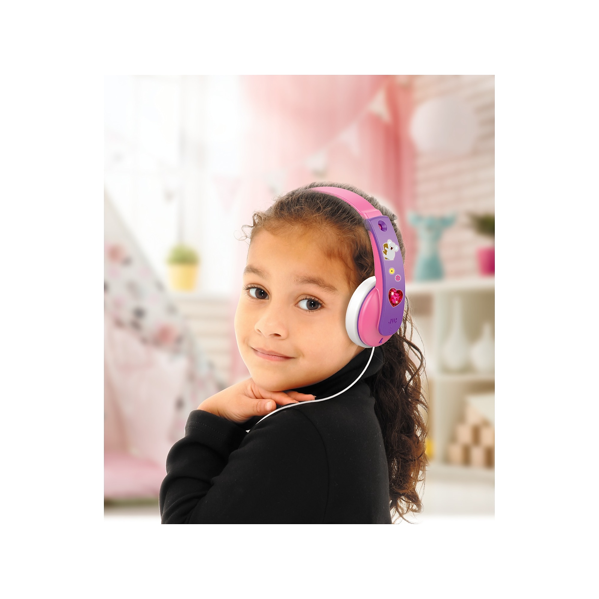 JVC Kids’ Over-Ear Headphones, Pink (HAKD7P) Sansujyuku sansujyuku.com