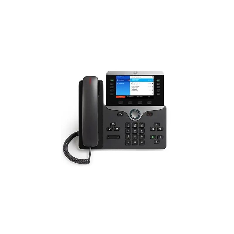 Cisco 8841 IP Phone, Cable, Wall Mountable, Desktop, Charcoal Gray (CP-8841-3PCC-K9=) image 1