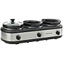 Frigidaire 7 qt.Triple Slow Cooker and Buffet Server, Black/Silver (ESC3105-SS)~#|#~sp186384969_sc7