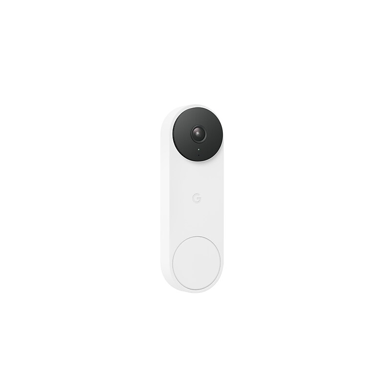 Google Nest Wired Smart Video Doorbell Security Camera, White (6747117) image 1