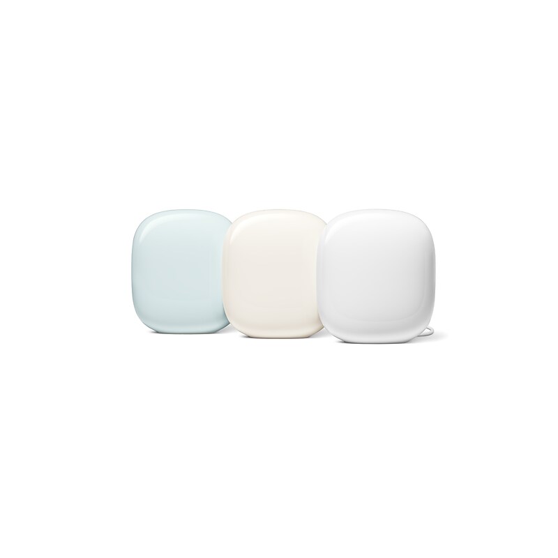Google Nest AX Tri Band Mesh WiFi 6E System, Assorted, 3/Pack (6757043) image 1