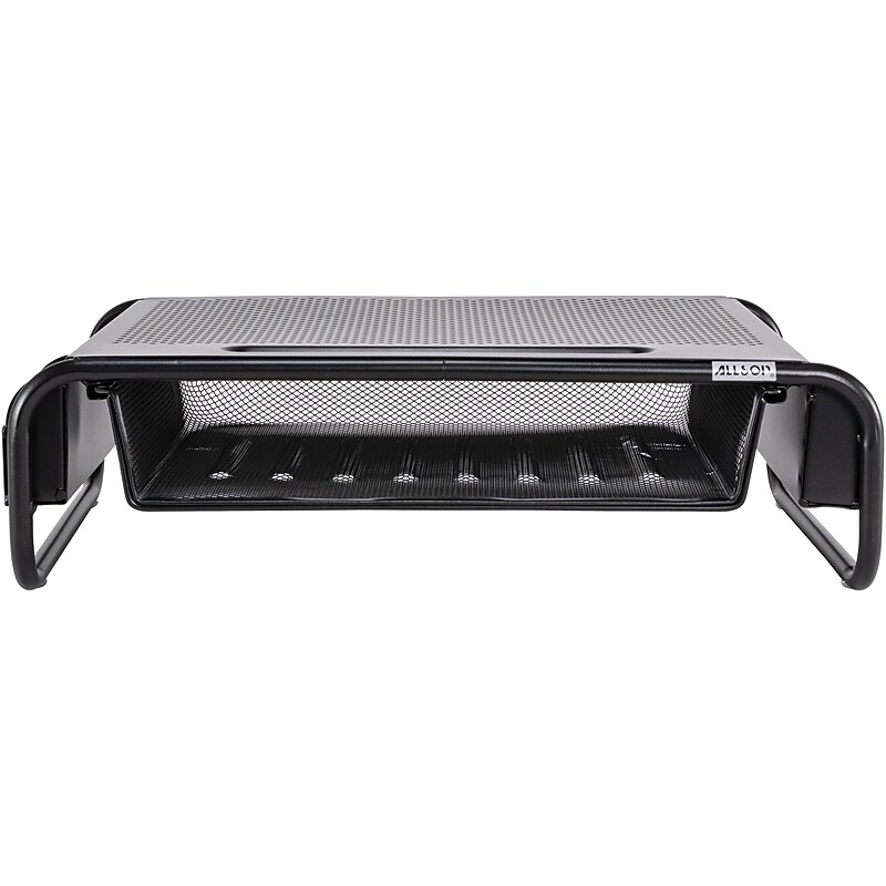 Allsop Metal Art 5 Organizer Monitor Stand, Up to 32" Monitor, Black (32166) image 1