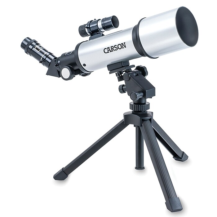 CARSON SkyChaser 70 mm Refractor Beginner Telescope with Tabletop