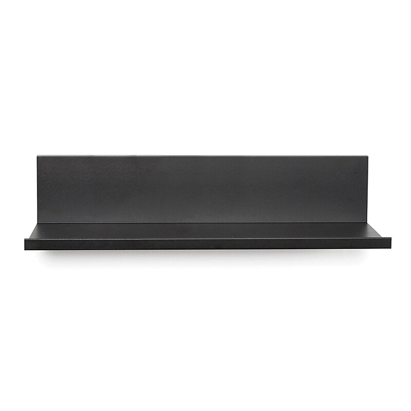 Hangman No-Stud Floating Shelf, 12-In., Black Powder Coat (L-12-B) image 1