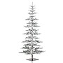 Glitzhome 9ft Deluxe Pre-Lit Flocked Pine Artificial Christmas Tree with 650 Warm White Lights~#|#~sp187233054_sc7