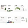 Glitzhome 9ft Deluxe Pre-Lit Flocked Pine Artificial Christmas Tree with 650 Warm White Lights~#|#~sp187233056_sc7