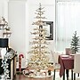 Glitzhome 9ft Deluxe Pre-Lit Flocked Pine Artificial Christmas Tree with 650 Warm White Lights~#|#~sp187233059_sc7