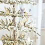 Glitzhome 9ft Deluxe Pre-Lit Flocked Pine Artificial Christmas Tree with 650 Warm White Lights~#|#~sp187233061_sc7