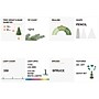 Glitzhome 7.5ft Pre-Lit Flocked Pencil Spruce Artificial Christmas Tree with 350 Warm White Lights~#|#~sp187250147_sc7