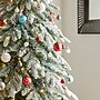 Glitzhome 7.5ft Pre-Lit Flocked Pencil Spruce Artificial Christmas Tree with 350 Warm White Lights~#|#~sp187250159_sc7