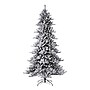 Glitzhome 9ft Pre-Lit Snow Flocked Fir Artificial Christmas Tree with 650 Warm White Lights (2014600016)~#|#~sp187522214_sc7