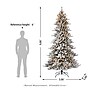 Glitzhome 9ft Pre-Lit Snow Flocked Fir Artificial Christmas Tree with 650 Warm White Lights (2014600016)~#|#~sp187522219_sc7