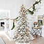 Glitzhome 9ft Pre-Lit Snow Flocked Fir Artificial Christmas Tree with 650 Warm White Lights (2014600016)~#|#~sp187522225_sc7
