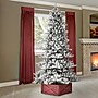 Glitzhome 9ft Pre-Lit Snow Flocked Fir Artificial Christmas Tree with 650 Warm White Lights (2014600016)~#|#~sp187522226_sc7