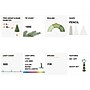 Glitzhome 9ft Pre-Lit Flocked Pencil Fir Artificial Christmas Tree with 600 Warm White Lights (2004900026)~#|#~sp187527090_sc7