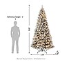 Glitzhome 9ft Pre-Lit Snow Flocked Artificial Pine Christmas Tree With 900 Warm White Lights (2014600014)~#|#~sp187528014_sc7
