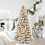 Glitzhome 9ft Pre-Lit Snow Flocked Artificial Pine Christmas Tree With 900 Warm White Lights (2014600014)~#|#~sp187528031_sc7