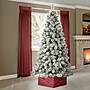 Glitzhome 9ft Pre-Lit Snow Flocked Artificial Pine Christmas Tree With 900 Warm White Lights (2014600014)~#|#~sp187528035_sc7