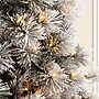 Glitzhome 9ft Pre-Lit Snow Flocked Artificial Pine Christmas Tree With 900 Warm White Lights (2014600014)~#|#~sp187528143_sc7