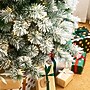 Glitzhome 7.5ft Pre-Lit Flocked Pencil Pine Artificial Christmas Tree with 350 Warm White Lights2004900019~#|#~sp187531160_sc7