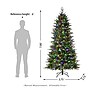 Glitzhome 7.5ft Pre-Lit Green Fir Artificial Christmas Tree (2014600011)~#|#~sp187532066_sc7