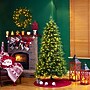 Glitzhome 7.5ft Pre-Lit Green Fir Artificial Christmas Tree (2014600011)~#|#~sp187532070_sc7