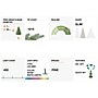 Glitzhome 7ft Deluxe Pre-Lit Flocked Pine Artificial Christmas Tree with 400 Warm White Lights (2004900023)~#|#~sp187534617_sc7