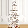 Glitzhome 7ft Deluxe Pre-Lit Flocked Pine Artificial Christmas Tree with 400 Warm White Lights (2004900023)~#|#~sp187534618_sc7