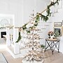 Glitzhome 7ft Deluxe Pre-Lit Flocked Pine Artificial Christmas Tree with 400 Warm White Lights (2004900023)~#|#~sp187534619_sc7