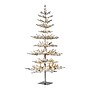 Glitzhome 6ft Deluxe Pre-Lit Flocked Pine Artificial Christmas Tree with 300 Warm White Lights (2004900022)~#|#~sp187536723_sc7