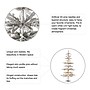 Glitzhome 6ft Deluxe Pre-Lit Flocked Pine Artificial Christmas Tree with 300 Warm White Lights (2004900022)~#|#~sp187536754_sc7