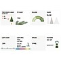 Glitzhome 6ft Deluxe Pre-Lit Flocked Pine Artificial Christmas Tree with 300 Warm White Lights (2004900022)~#|#~sp187536776_sc7