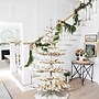 Glitzhome 6ft Deluxe Pre-Lit Flocked Pine Artificial Christmas Tree with 300 Warm White Lights (2004900022)~#|#~sp187536790_sc7