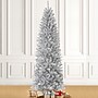 Glitzhome 7.5ft Silver Tinsel Artificial  Christmas Tree (2004900025)~#|#~sp187537625_sc7