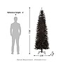 Glitzhome 7.5ft Black Tinsel Artificial  Christmas Tree (2004900024)~#|#~sp187540497_sc7