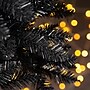 Glitzhome 7.5ft Black Tinsel Artificial  Christmas Tree (2004900024)~#|#~sp187540510_sc7
