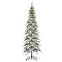 Glitzhome 9ft Pre-Lit Flocked Pencil Spruce Artificial Christmas Tree with 470 Warm White Lights (2014600094)~#|#~sp187566623_sc7