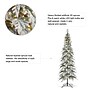 Glitzhome 9ft Pre-Lit Flocked Pencil Spruce Artificial Christmas Tree with 470 Warm White Lights (2014600094)~#|#~sp187566630_sc7