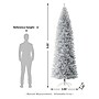 Glitzhome 9ft Silver Tinsel Artificial  Christmas Tree (2014600100)~#|#~sp187591898_sc7