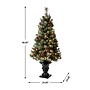 Glitzhome 4ft Flocked Christmas Tree With 100 Warm White Light, Pinecone and Berries (2014600009)~#|#~sp187591920_sc7