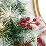 Glitzhome 5ft Pre-Lit Pine Artificial Christmas Porch Tree with 150 Warm White Lights, Pinecones and Red Berries (2030800004)~#|#~sp187592423_sc7