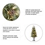 Glitzhome 4ft Pre-Lit Pine Artificial Christmas Porch Tree with 130 Warm White Lights and Pinecones (2030800005)~#|#~sp187592511_sc7