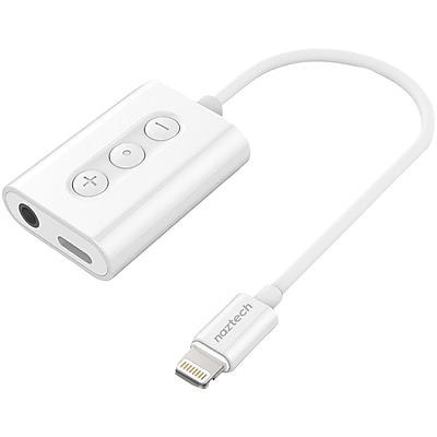 Naztech 3.5mm MFi Certified Audio + Charging Adapter with Lightning Cable