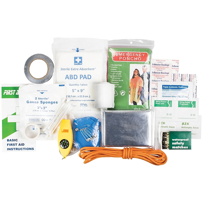 Life+Gear Quick Grab First Aid & Survival Kit, 88 Pieces (41-3819) image 1